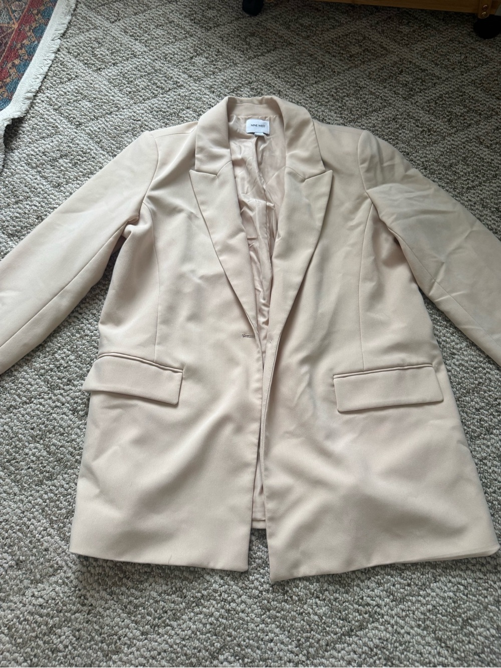 Nine West Blush Tailored Single-Button Blazer